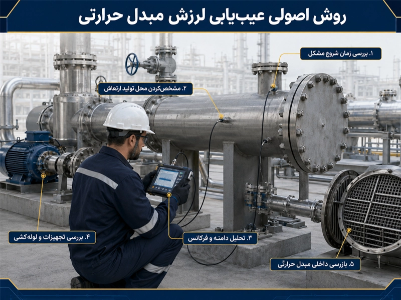عیبیابی اصولی لرزش مبدل حرارتی